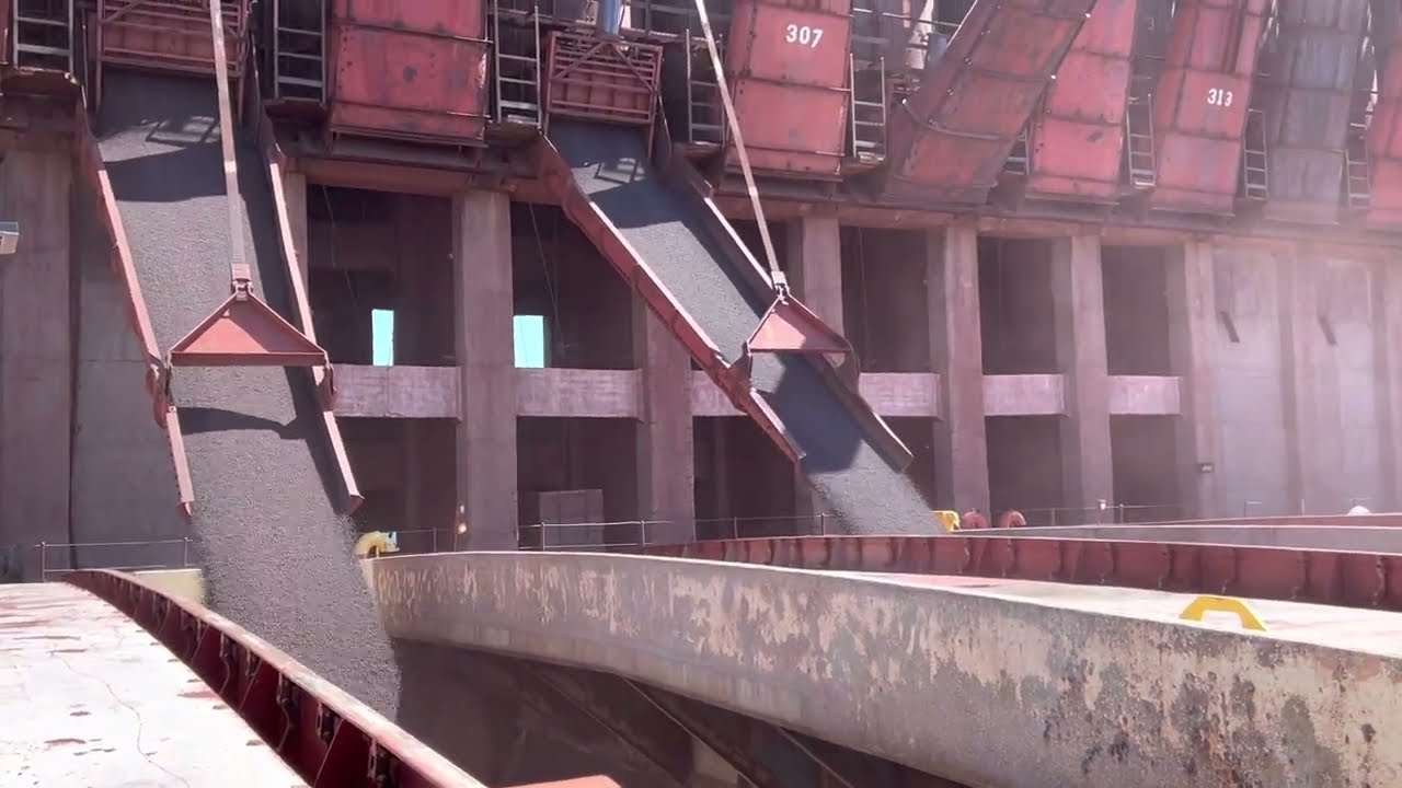 Aboard the Herbert C Jackson - Loading iron ore - Marquette MI at LS&I Ore Dock 08.04.22