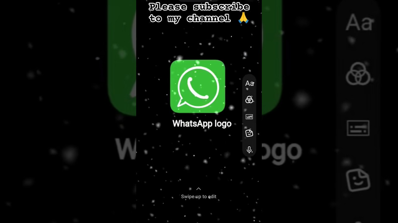 WhatsApp logo  create to YouTube video 