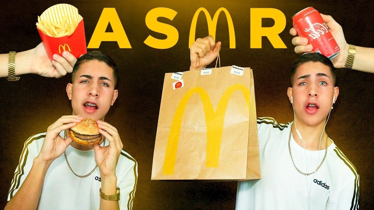 ASMR COMENDO MCDONALDS – SONS DE MASTIGAÇÃO (No talking, eating sounds, sem falas)