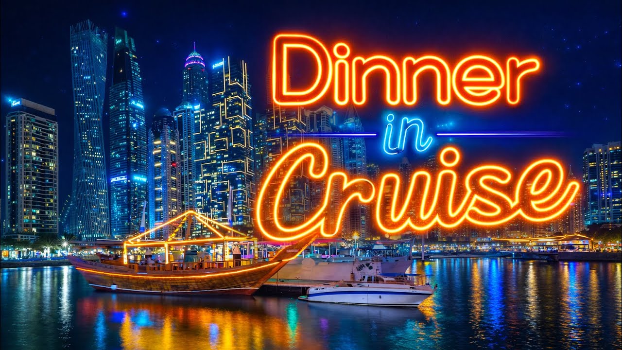 Dinner 🥘 cruise 🚢 in #dubai 