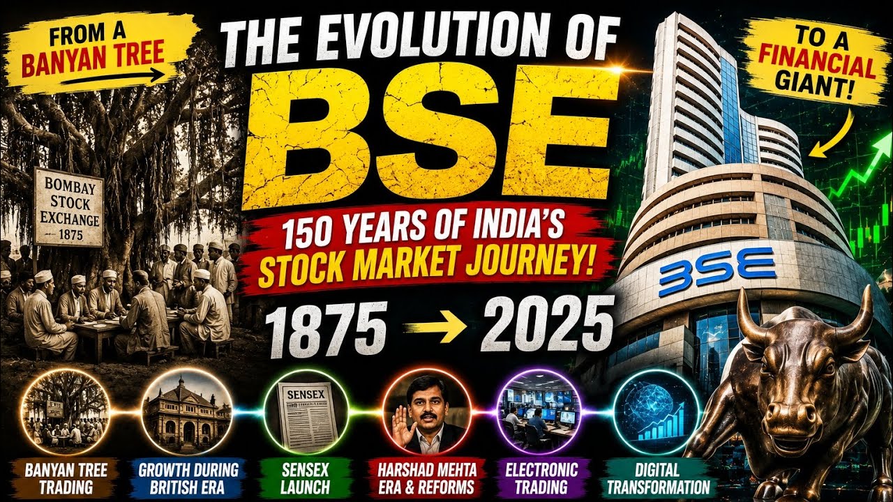 The Evolution of BSE 📈 | 150 Years of India's Stock Market History