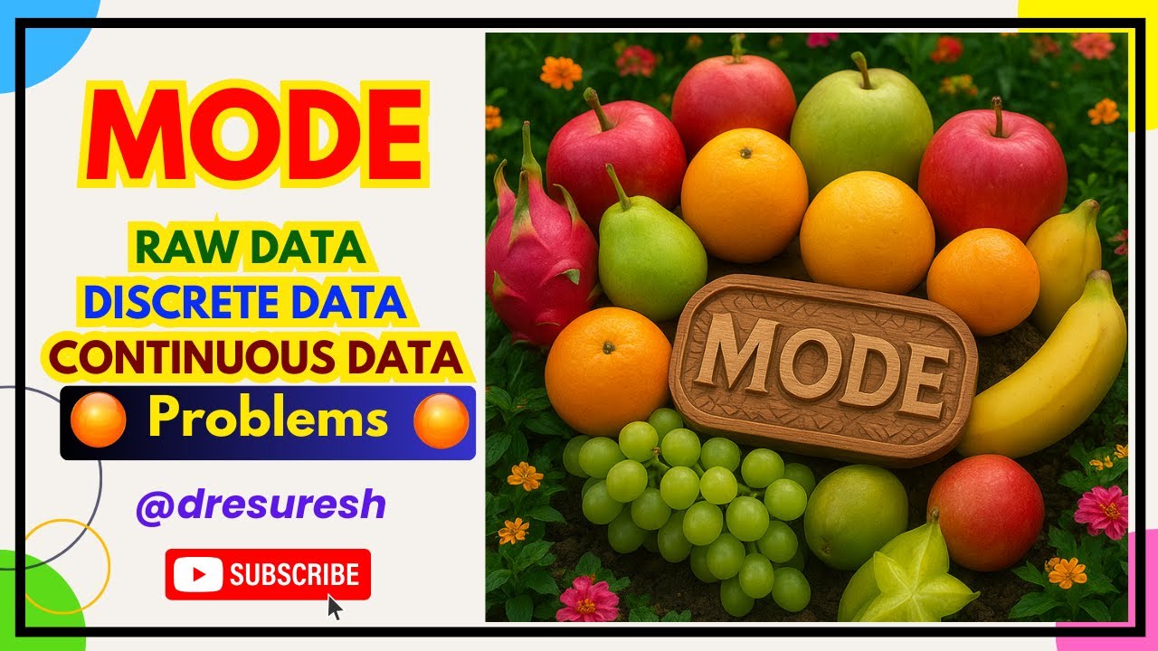 Mode - Unit 1 - BioStatistics - 21MAB303T