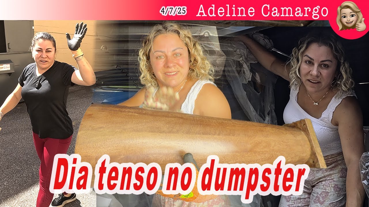 Dia tenso nos dumpster, mas terminei dando risada com os achados!