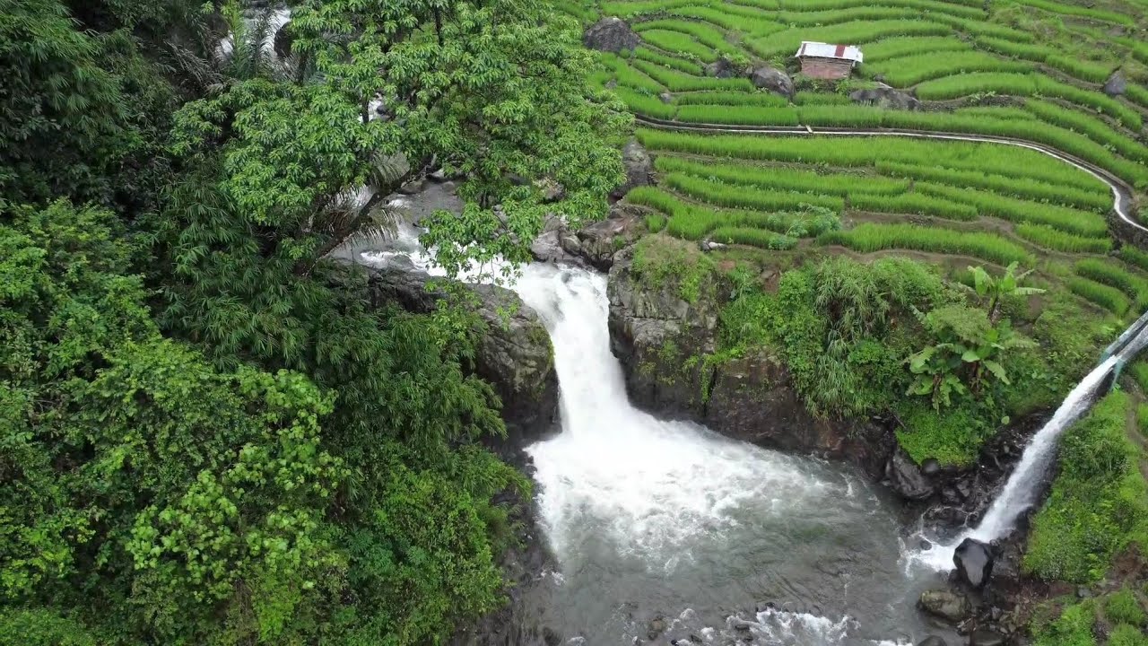 Drone View : Curug Jlarang, Kec Lebakbarang Kabupaten Pekalongan 