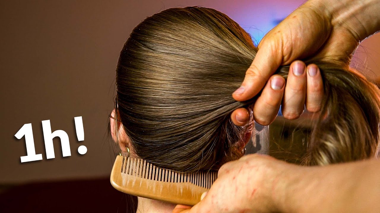 ASMR 1 HOUR Hair Brushing Compilation (NO TALKING)