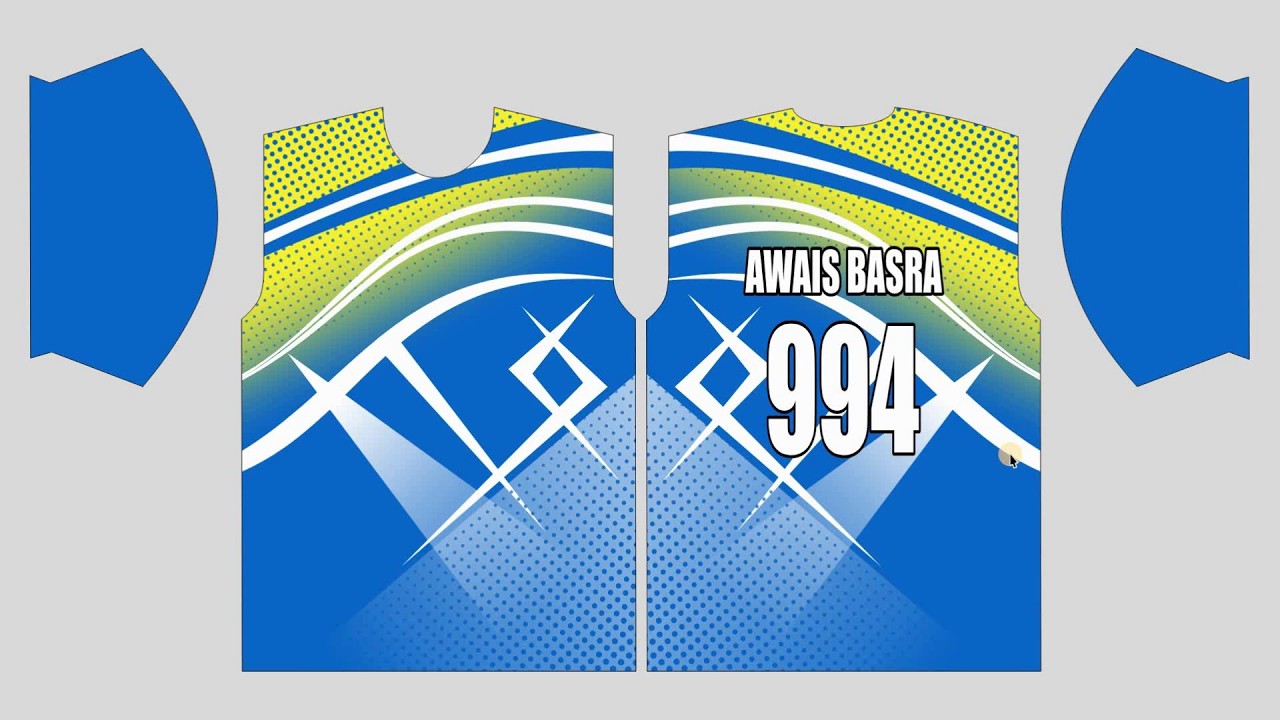 How To Make Sublimation T-Shirts Design And Pattern Fitting In Coreldraw | Awais Graphics