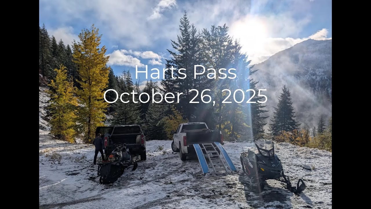 Harts Pass Snowmobiling, Oct 26, 2025