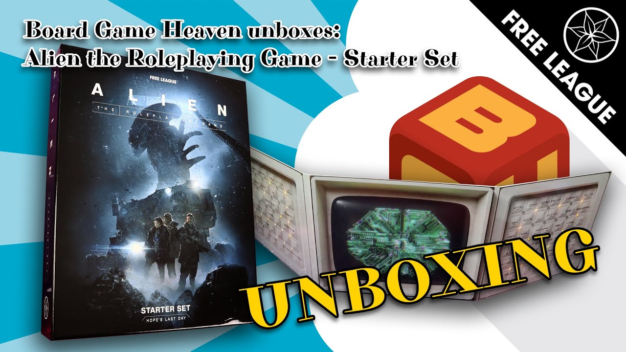 Board Game Heaven Unboxing 253: Alien RPG Evolved Edition Starter Set: Hope's Last Day (Free League)