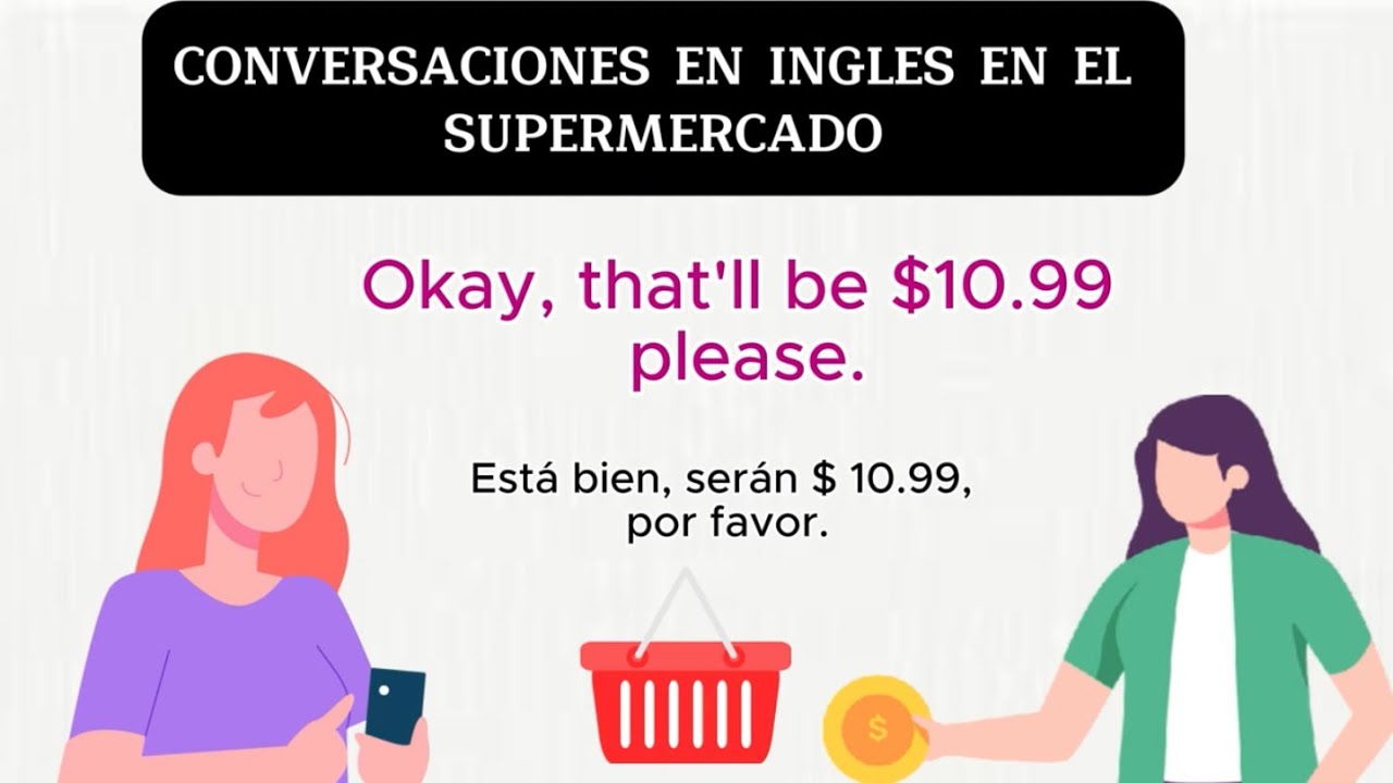 CONVERSACION EN EL SUPERMERCADO ¡Practica inglés escuchando conversaciones!