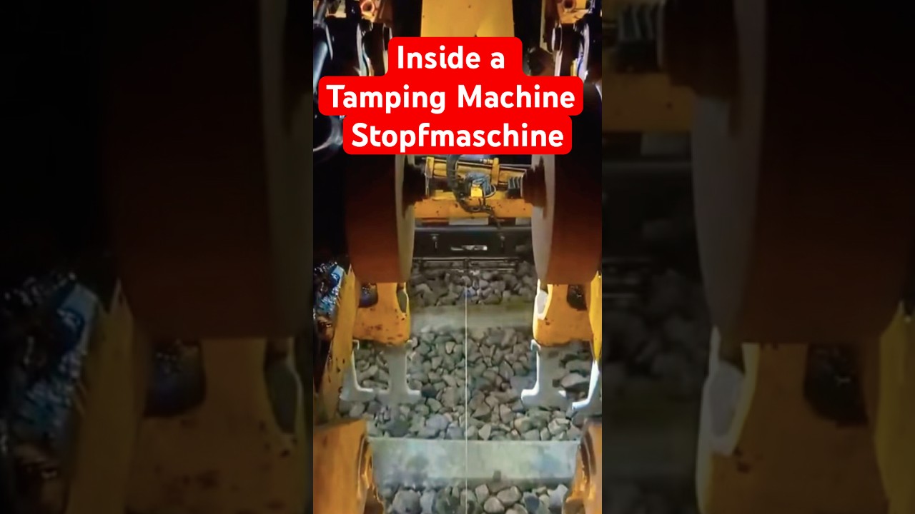 POV: Tamping Machine #fyp#machine#railway#train#eisenbahn#zug#bahnbau#bahn#foryou#technology#rail