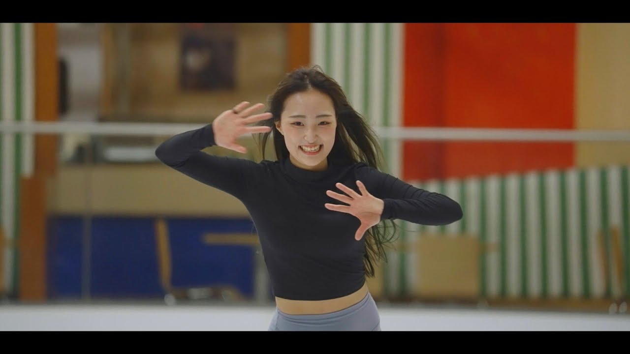 Skating at Busan Sinseagae ice rink