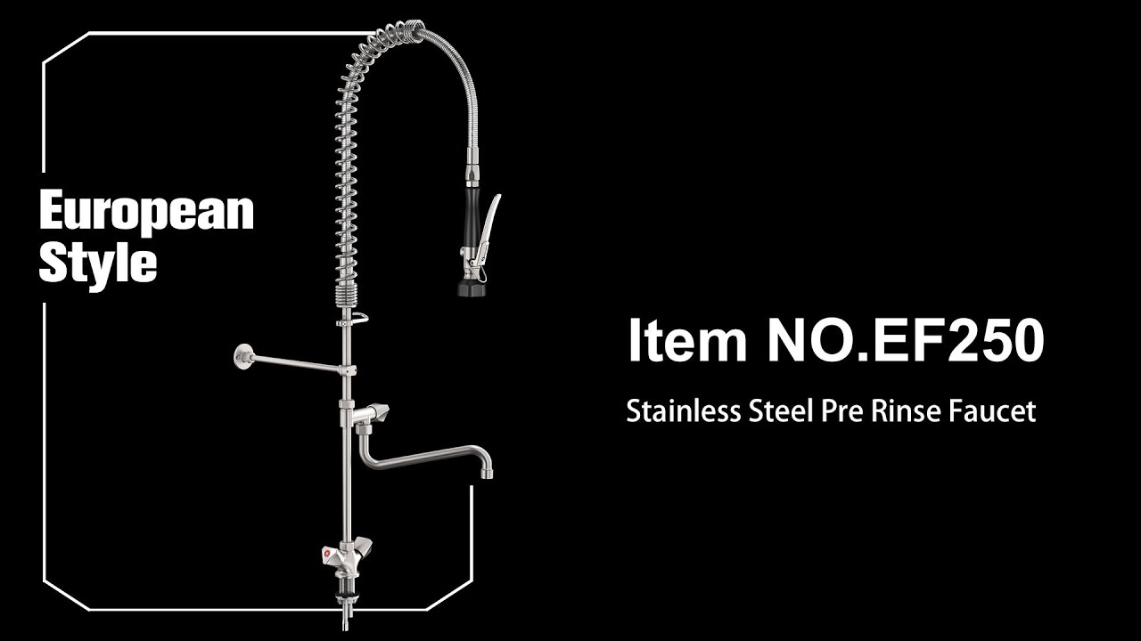 EF250 Stainless Steel Pre Rinse Faucet