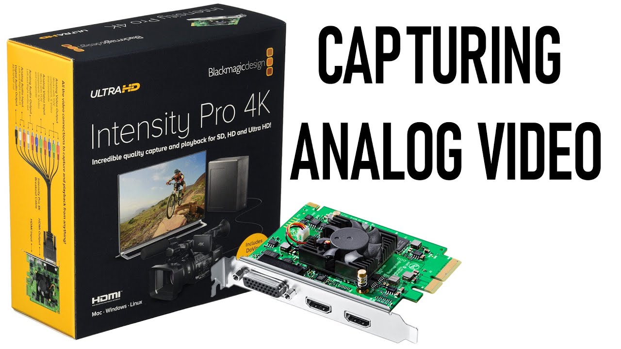 Blackmagic Intensity Pro 4K — установка, обзор и демонстрация — захват аналогового видео