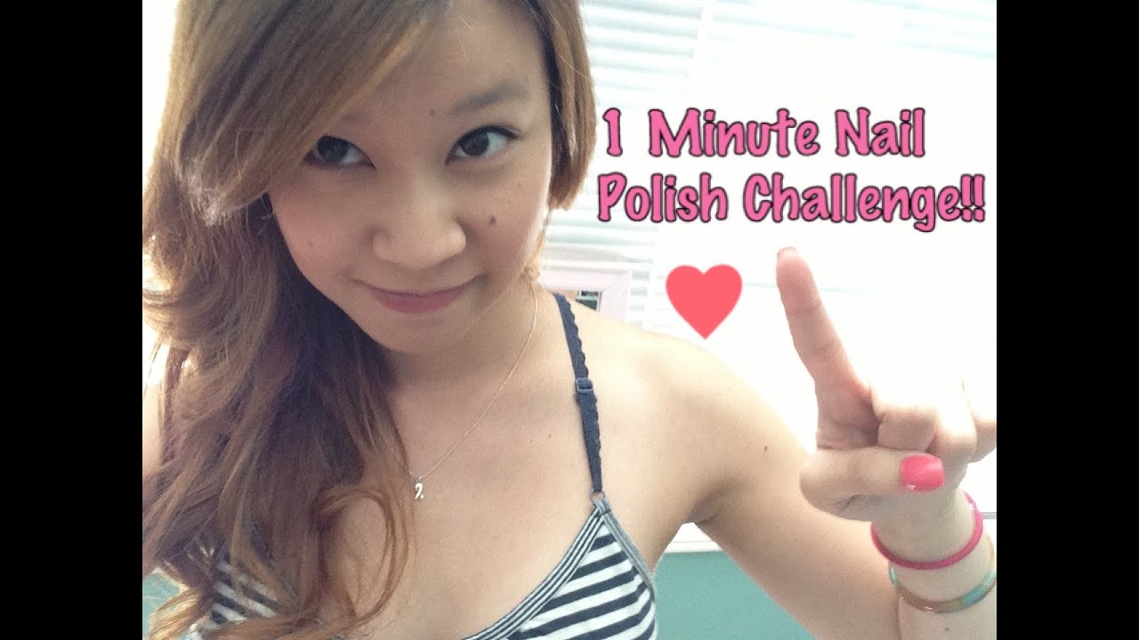 One Minute Nail Polish Challenge!!!