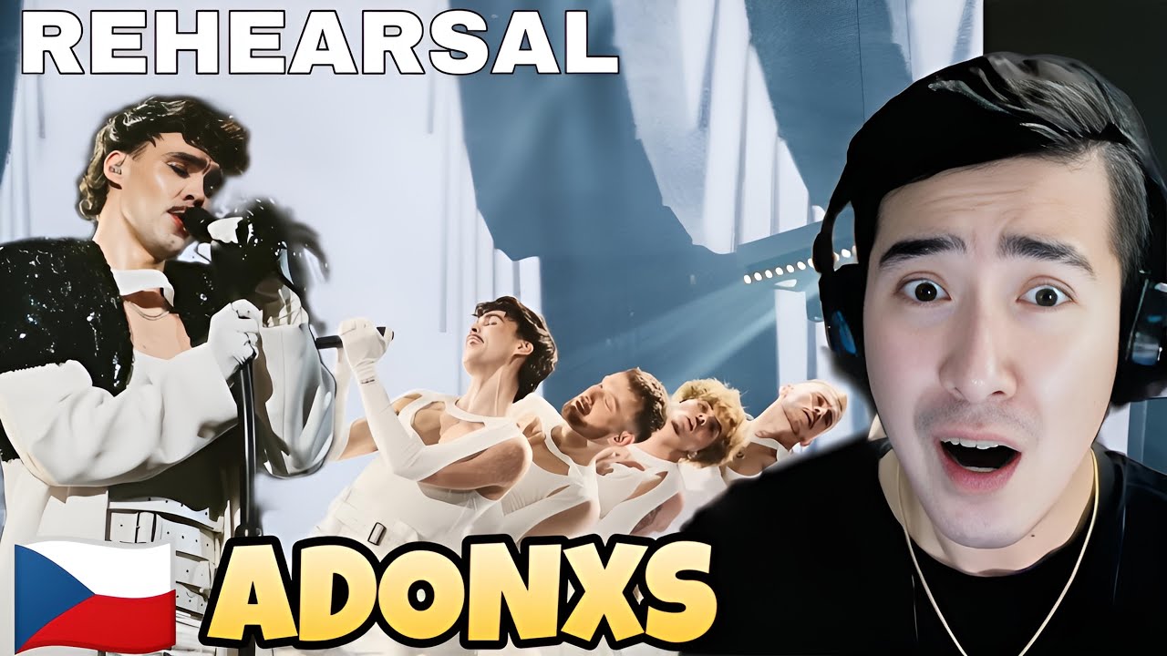 🇨🇿  ADONXS - Kiss Kiss Goodbye rehearsal Czechia EUROVISION 2025