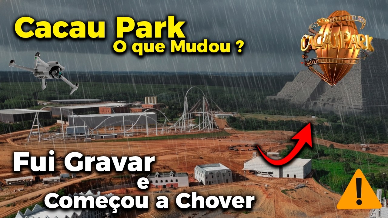🎥🍫 Novo Cacau Park: Atualizações TOP 😍🔥 e Chuva Surpresa 🌧️😱#cacaupark