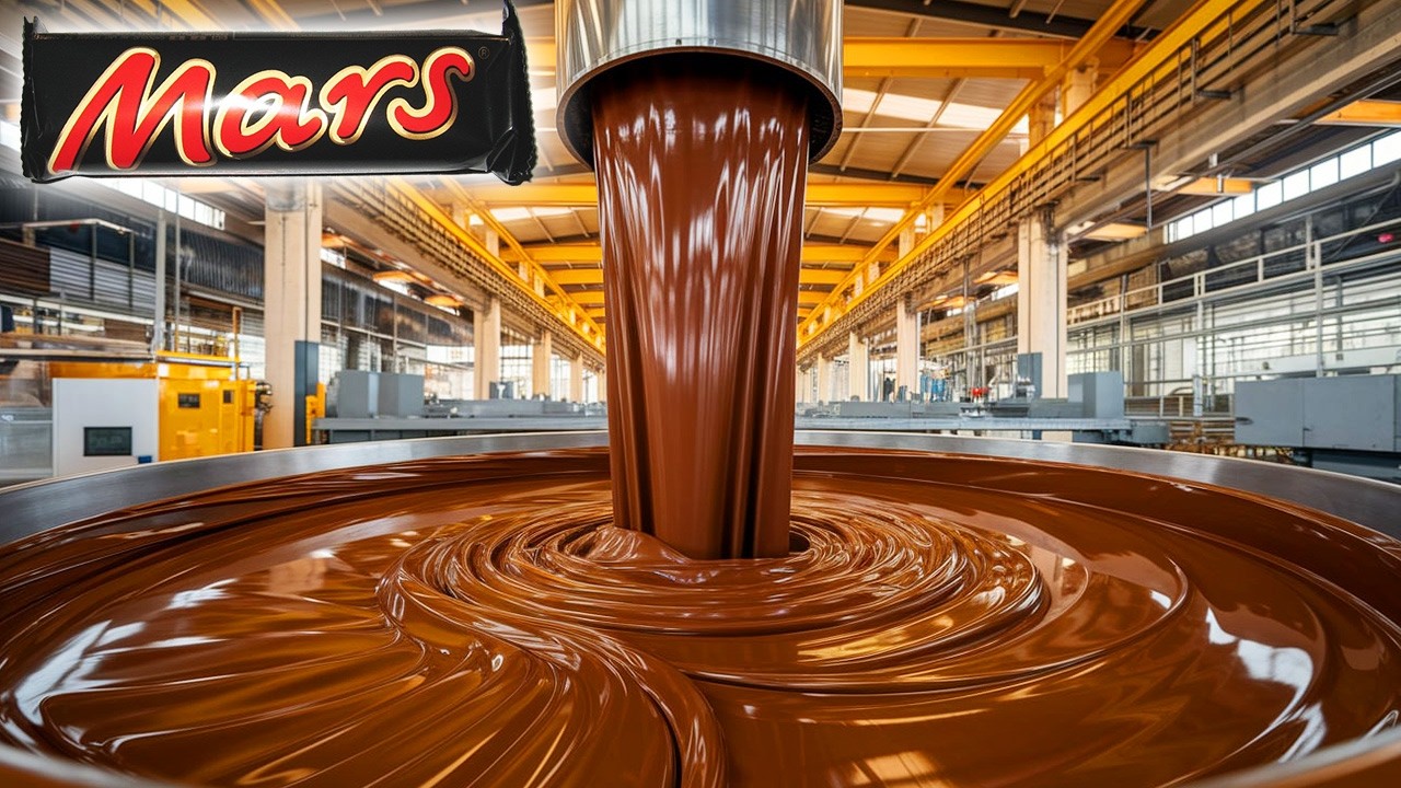 How Mars Chocolate Bars Are Made in a Factory