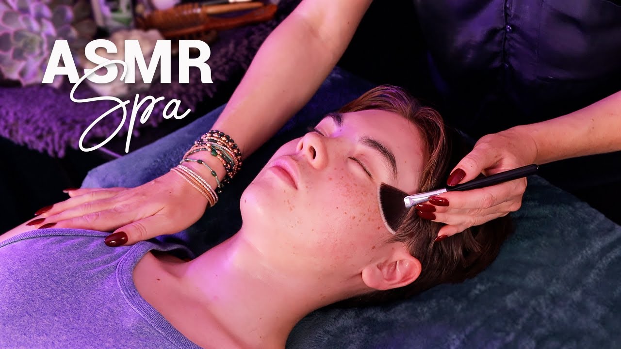 Relaxing ASMR Facial & Massage 🌟 Sleep Deeply 🌟 Brushing, Scalp Inspection, Skin Sounds