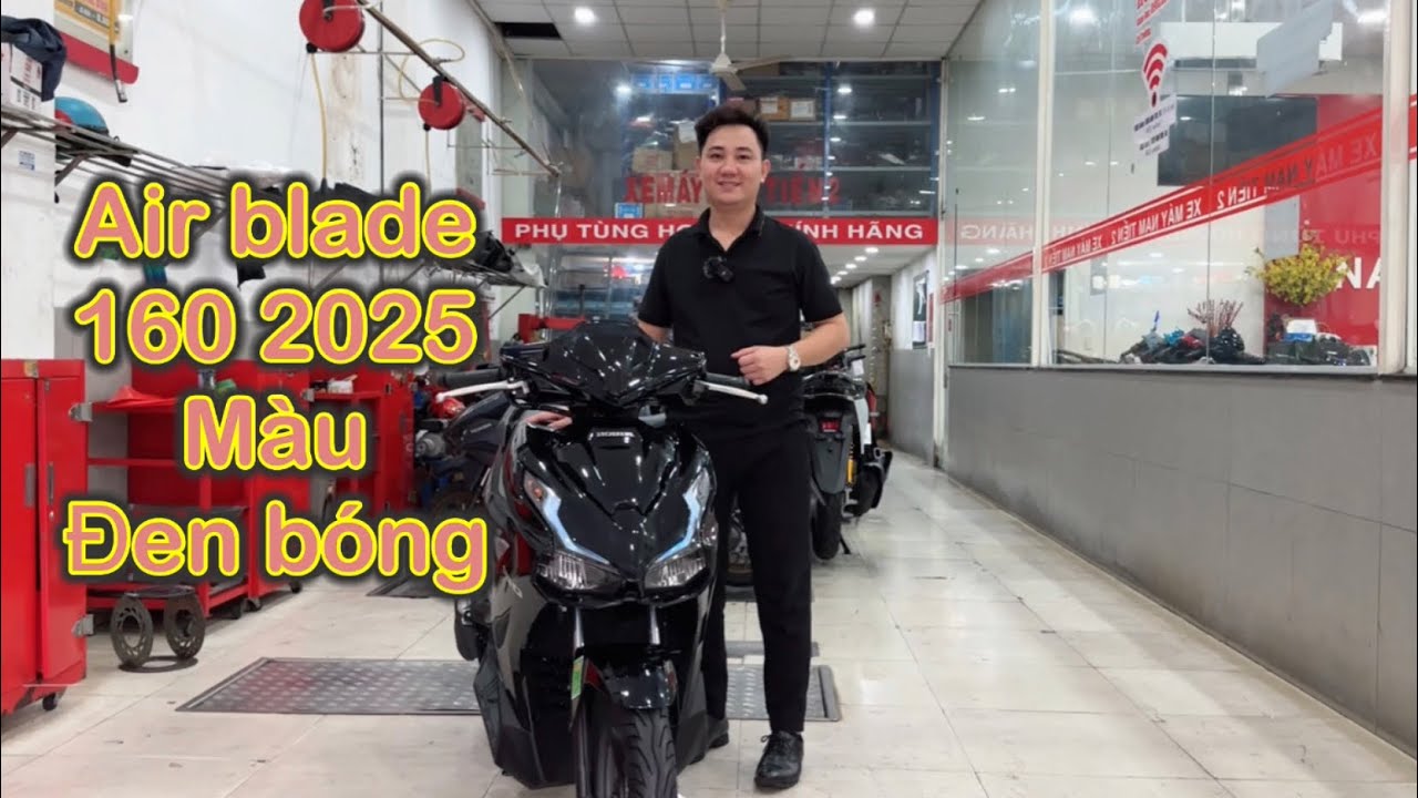 Air blade 160 màu đen bóng 2025/ Ab 160 2025 đen bóng - Nam hihi