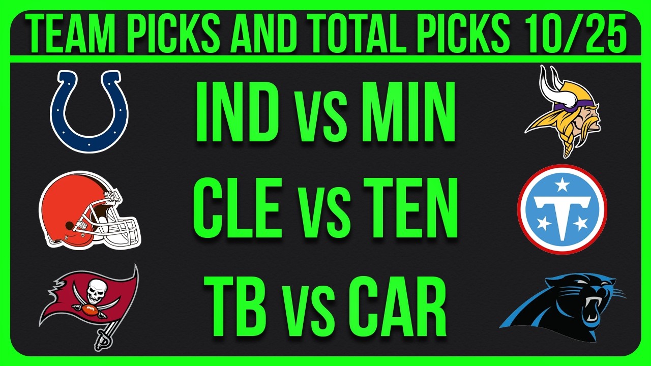 NFL Picks Week 7 Today 10/25/26 NFL Predictions and Picks