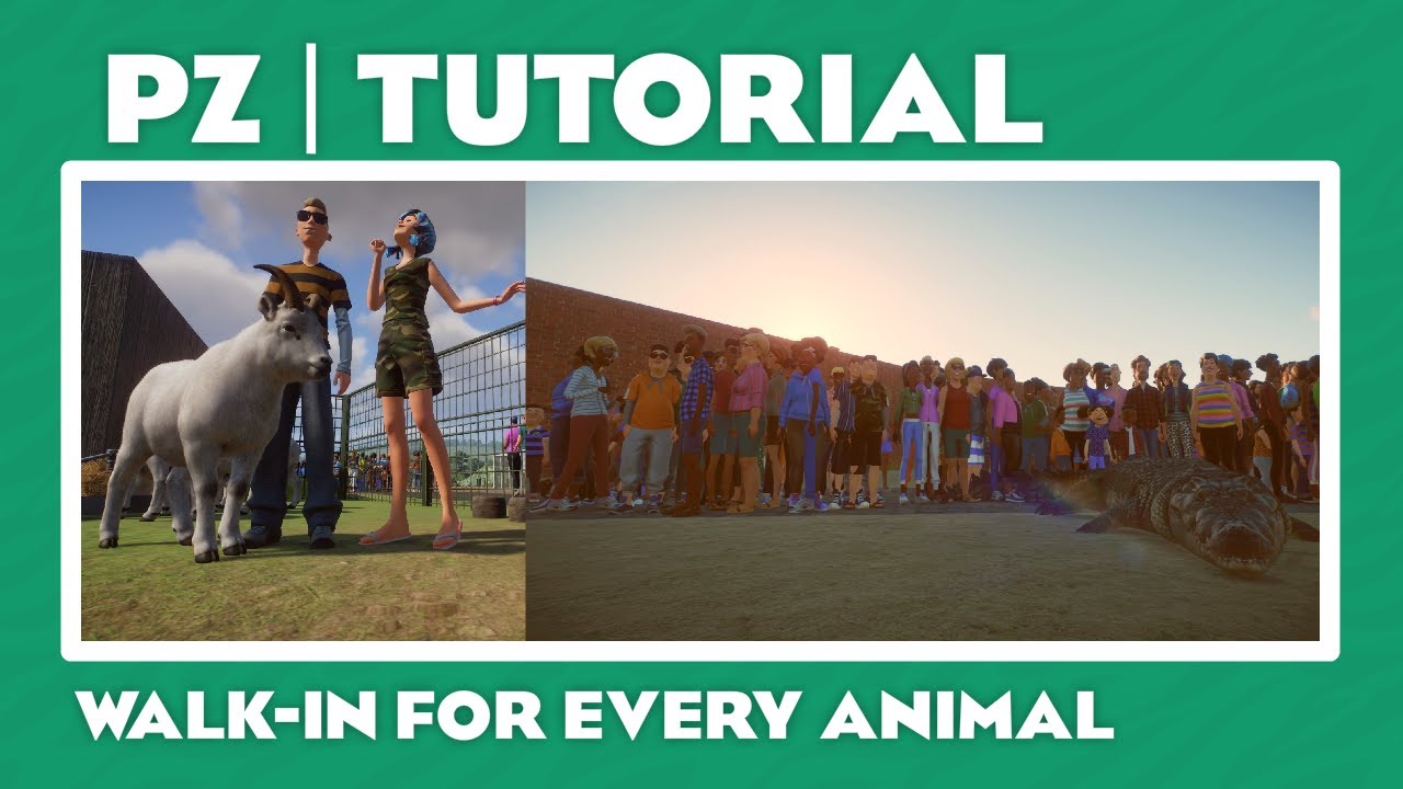 Planet Zoo: How to make a Walk-in Habitat for ANY animal! (Tutorial)