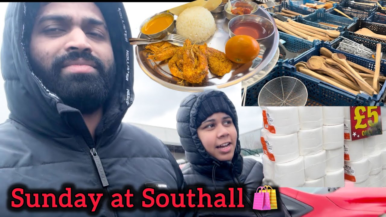 Busy Sunday at Southall Market 👀 #goanvlogger #konkanivlogs #goancouple