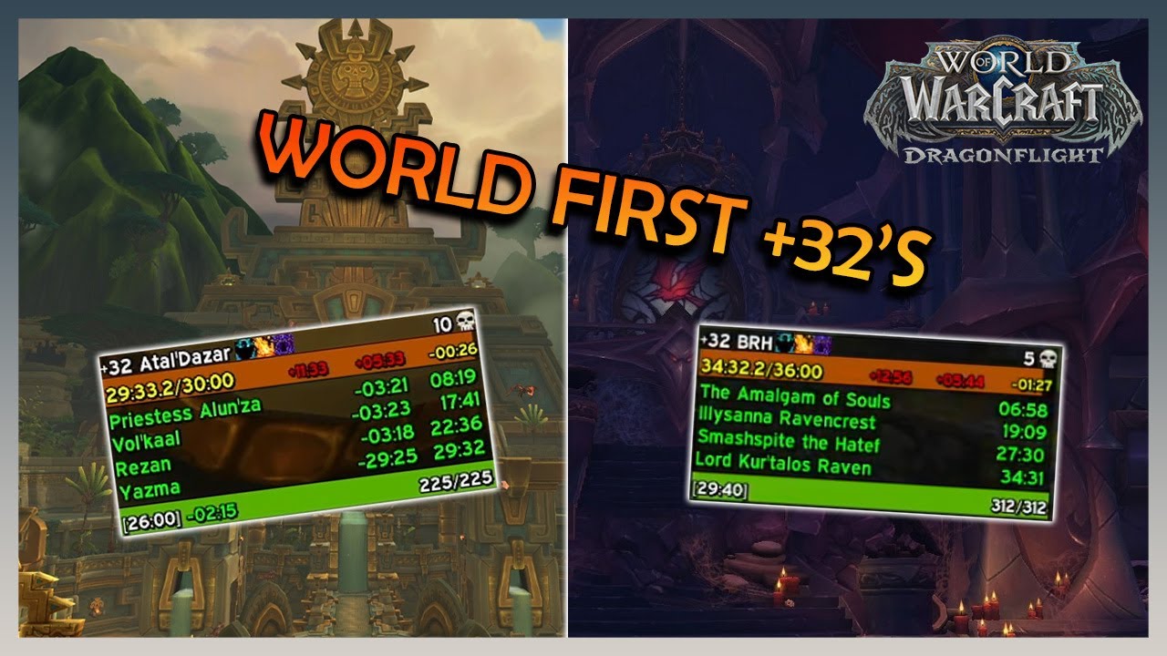 WORLD FIRST +32 AD AND +32 BRH CLEARED! | M+ SEASON 3 | Daily WoW Moments #83 #worldofwarcraft