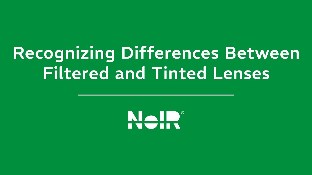 Distinguishing Filters from Lens Tints