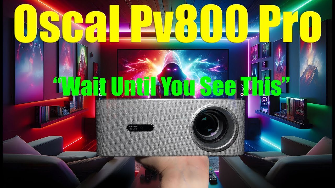Oscal PV800 Pro Projector Review Brightness, Input Lag & Image Quality Tested!