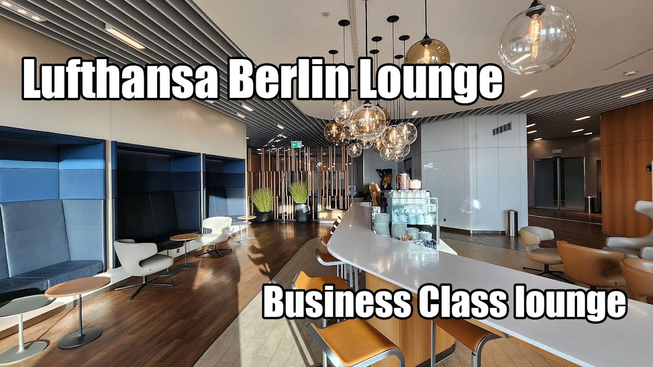 Berlin Lufthansa Business Class Lounge 4k review