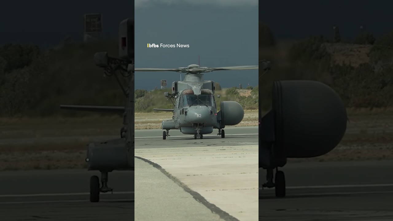 Merlin Crowsnest helicopters boost air defence in Cyprus