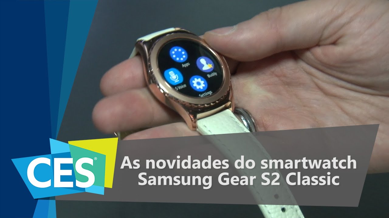 As novidades do smartwatch Samsung Gear S2 Classic - CES 2016 - TecMundo