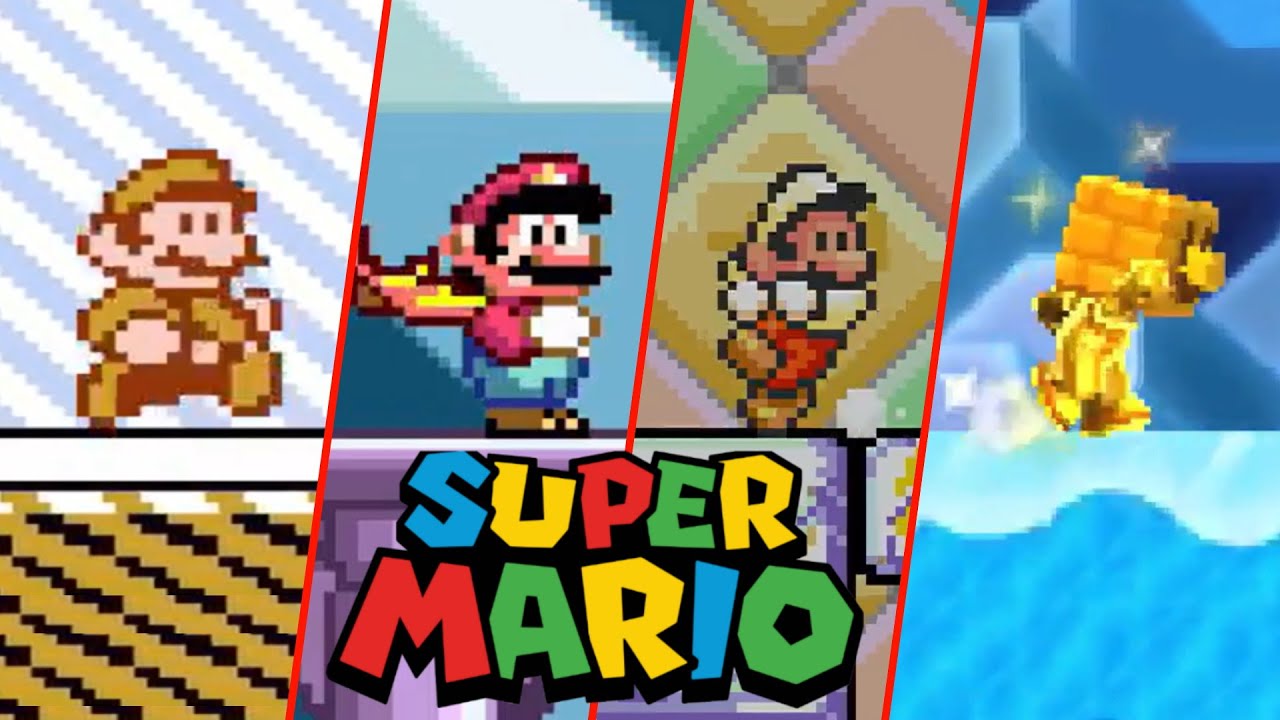 Evolution Of Snow Levels In Super Mario Series (1988-2023)