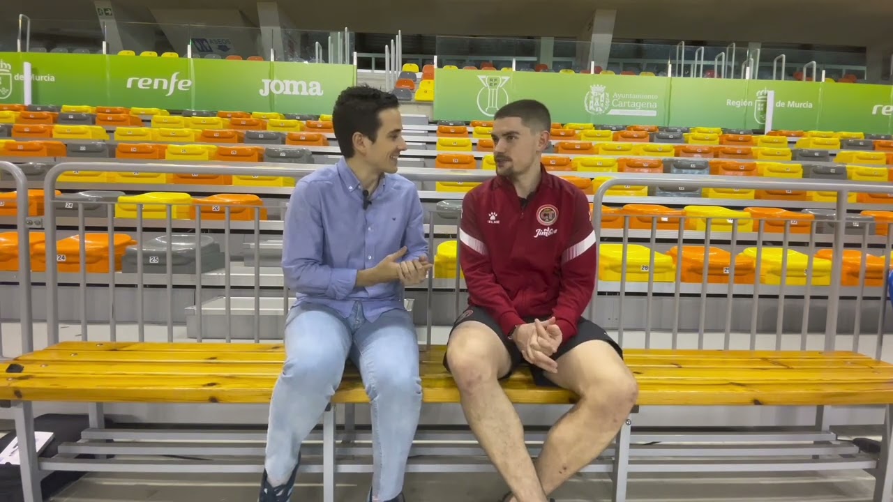 Entrevista a Mellado, de @JimbeeCartagenaFS , en la previa de la  #CopaDeEspaña de #fútbolsala