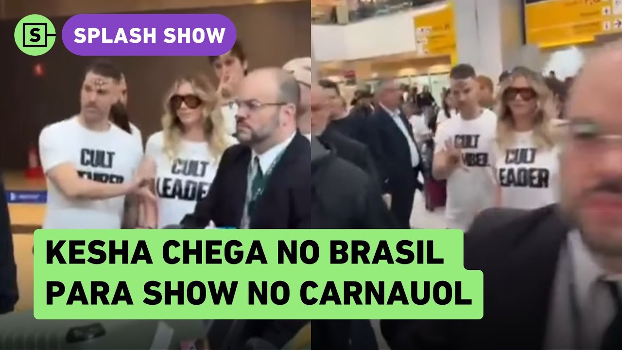 CarnaUOL: Kesha desembarca em São Paulo para show e visual dos bailarinos chama atenção
