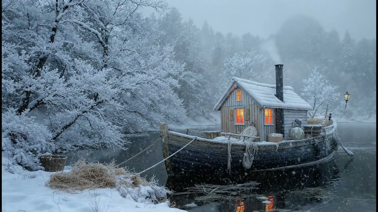 Cozy Floating Hearth ❄️ Lofi Music for Deep Sleep (1 Hour)