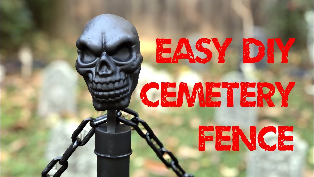 Easy DIY Cemetery Graveyard Fence Tutorial