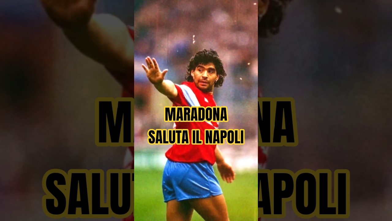 Maradona saluta il Napoli: l'ultima partita con la maglia del Napoli #maradona #sampdorianapoli