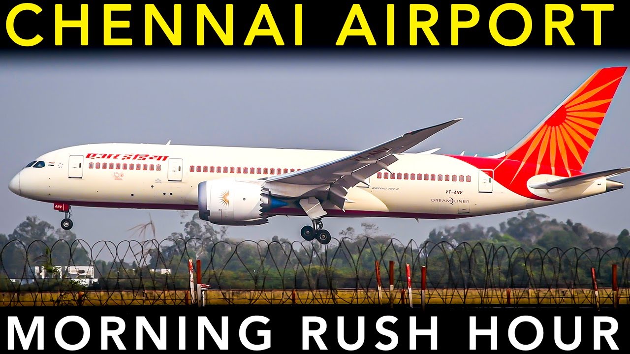 SUPER BUSY Plane Spotting at CHENNAI AIRPORT🇮🇳 - Landing & Takeoff | Morning RUSH HOUR