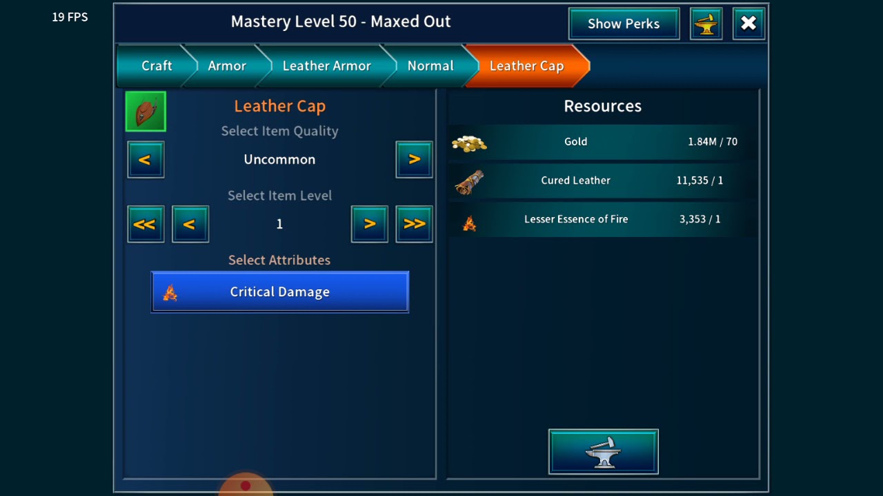 Eternum game - How to craft 100% get item lv77