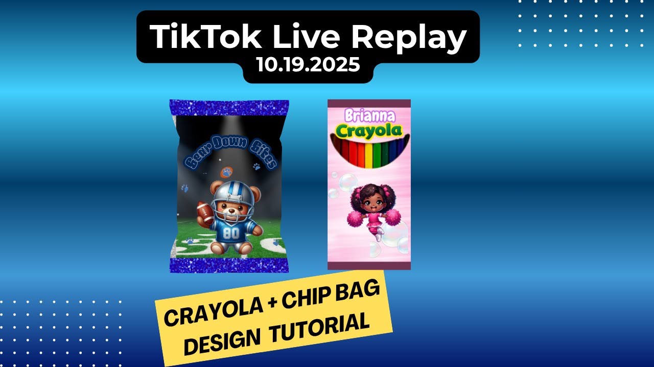 Teddy Bear DIY Chip Bag Tutorial  TikTok Live