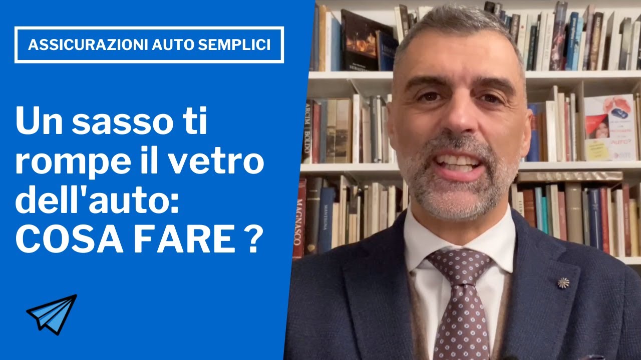 Cosa fai se un sasso ti rompe il vetro dell'auto?