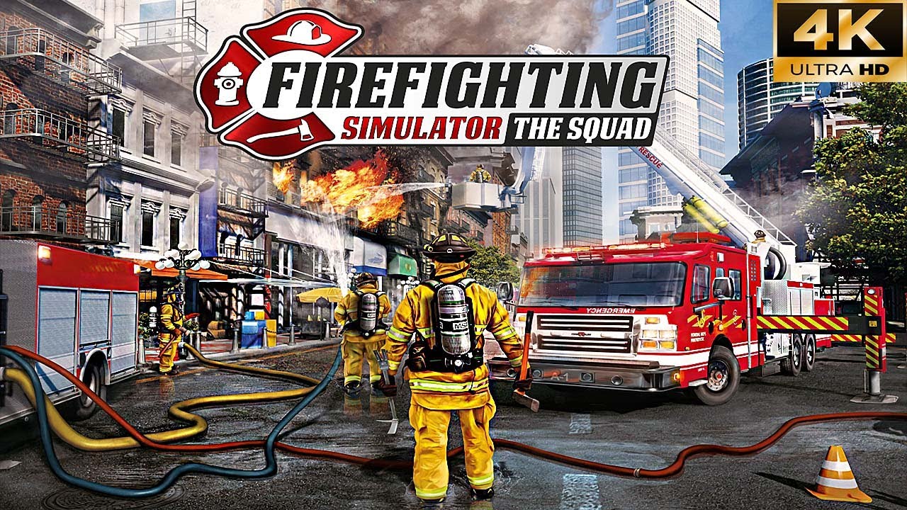 FIREFIGHTING SIMULATOR GAMEPLAY TRAILER - 4K ULTRA HD 60FPS