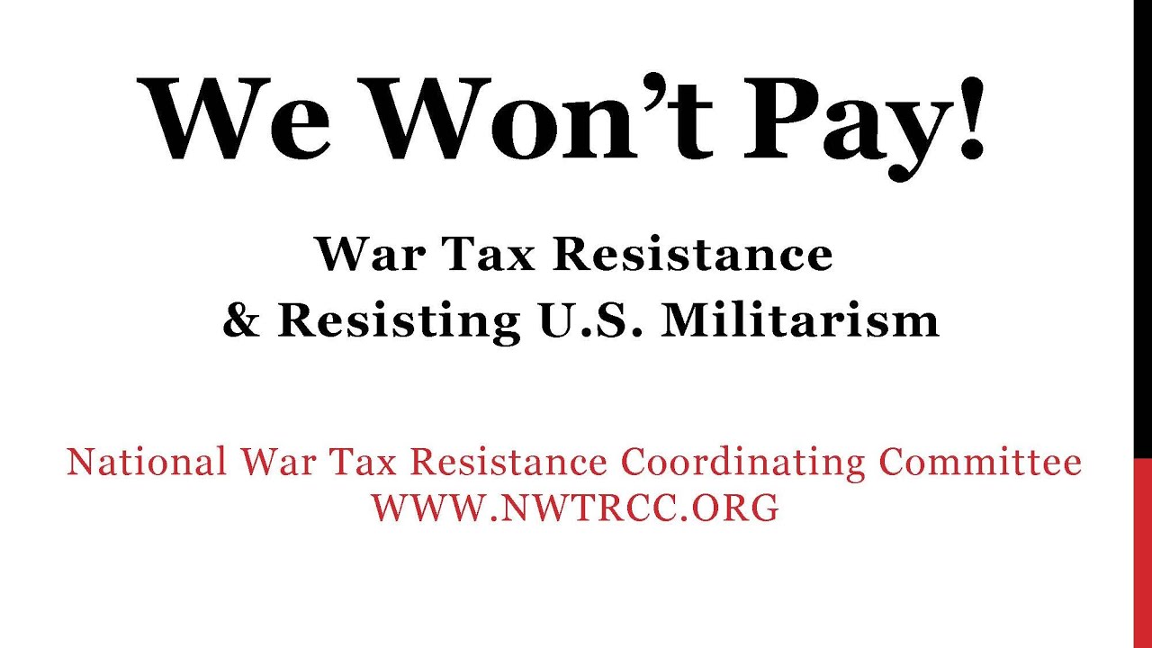 War Tax Resistance 101 (2024)