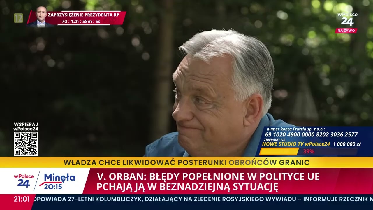 Minęła 20:15. cz. 3. Premier Węgier Viktor Orban w specjalnym wywiadzie dla wPolsce24