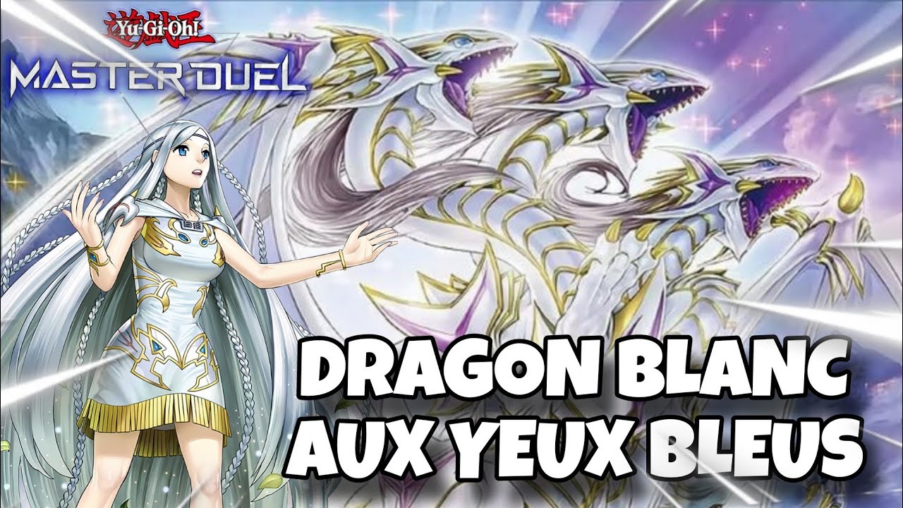LES COMBOS AVEC LE NOUVEAU SUPPORT DRAGON BLANC AUX YEUX BLEUS SUR MASTER DUEL