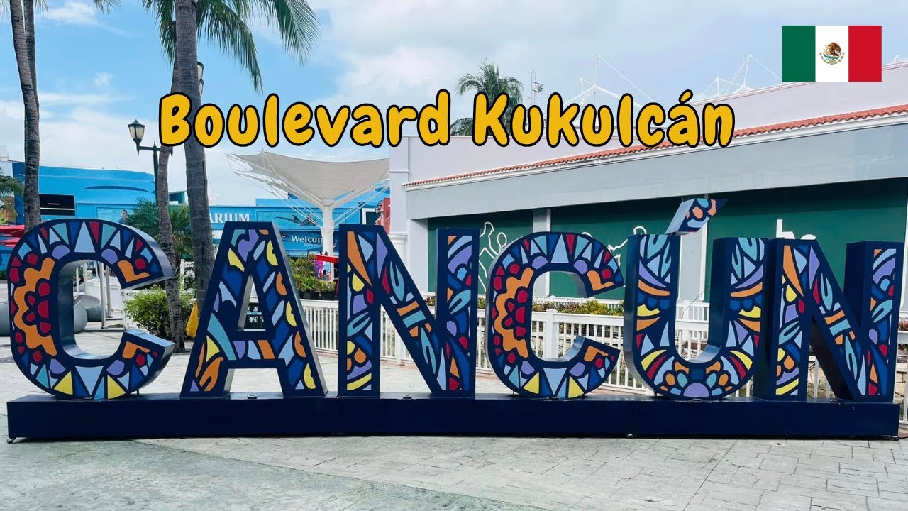 [4K] 🇲🇽 Cancún, México | Blvd. Kukulcán: un recorrido entre playa, compras y diversión 🏝️🛍️🏖️