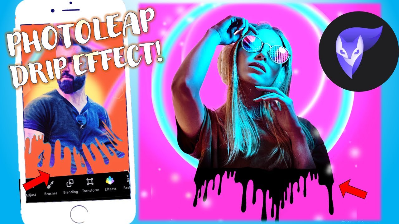 Photoleap Drip Effect Tutorial (TWO DESIGNS!)