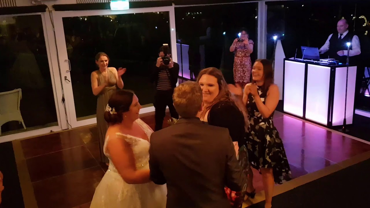 Bride's bouquet throw turns into a surprise marriage proposal!