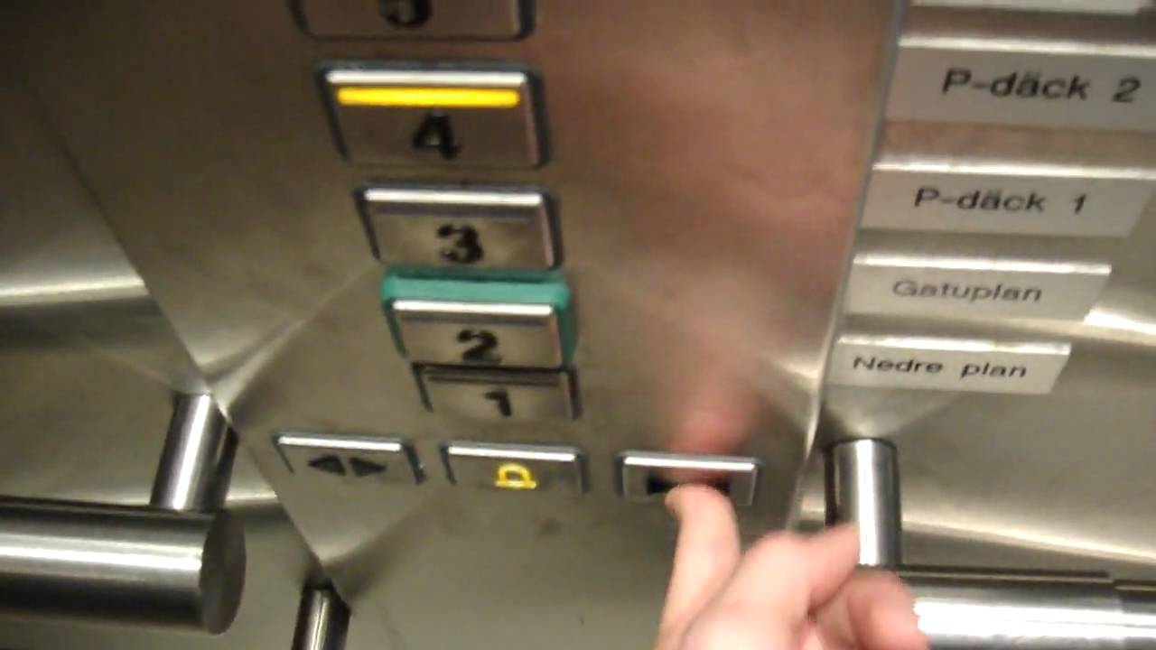 Schindler Eurolift MRL traction elevator at gallerian NIAN in Gävle!
